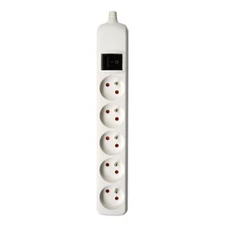 Multiprise À Câbler, 5 Prises Blanc Lexman