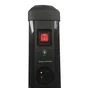 Multiprise USB parafoudre, 8 prises + 2 USB-A noir, 3680 W, LEXMAN