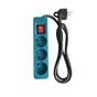 Multiprise Filaire, 3 Prises Bleu,1.5M, Lexman