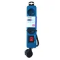 Multiprise Filaire, 3 Prises Bleu,1.5M, Lexman