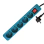 Multiprise Filaire, 5 Prises Bleu, 1.5M, Lexman