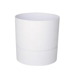 Pot Rond Polypropylène Aquaduo Diam.14.3 Cm Blanc Ivoire