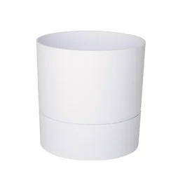 Pot Rond Polypropylène Aquaduo Diam.24.3 Cm Blanc Ivoire