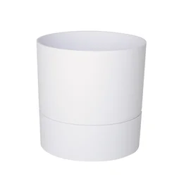 Pot Rond Polypropylène Aquaduo Diam.12.5 Cm Blanc Ivoire