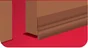 Bas De Porte Adhésif Sol Très Irregulier Classique 3M, L.93 Cm Marron