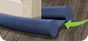 Bas de porte à glisser textile (bourrelet) Premium roll 3M, L.80 cm bleu
