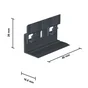 Lot De 30 Clips Pour Plinthe Noir, L.4 Cm
