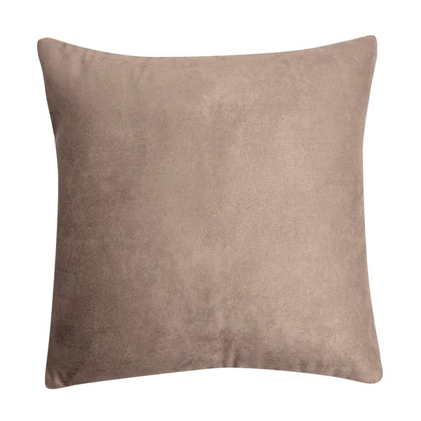 Housse de coussin Newmanchester, taupe H.45 x l.45 cm 