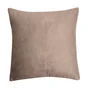 Housse de coussin Newmanchester, taupe H.45 x l.45 cm 