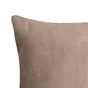 Housse de coussin Newmanchester, taupe H.45 x l.45 cm 