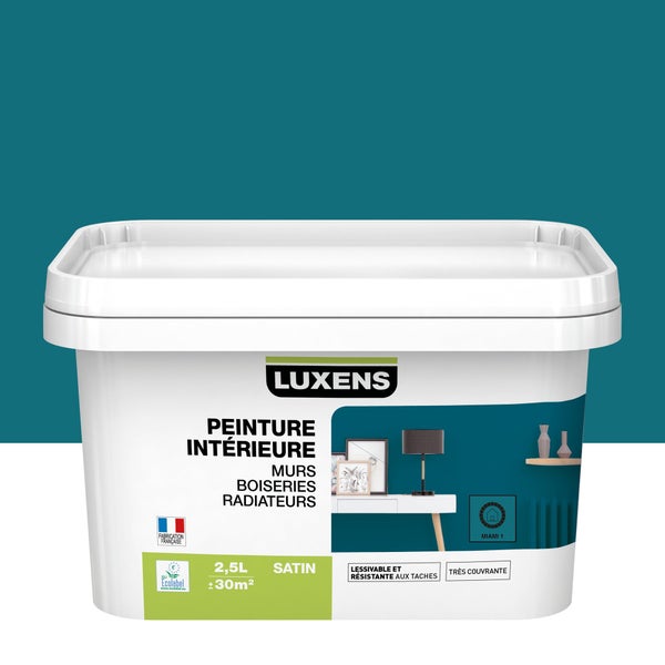 Peinture Mur, Boiserie, Radiateur Luxens Miami 1 Satiné 2.5 L