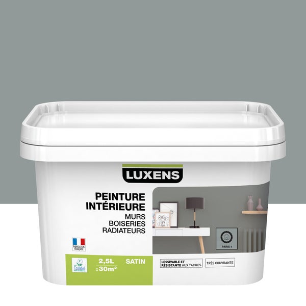 Peinture Mur, Boiserie, Radiateur Luxens Paris 4 Satiné 2.5 L