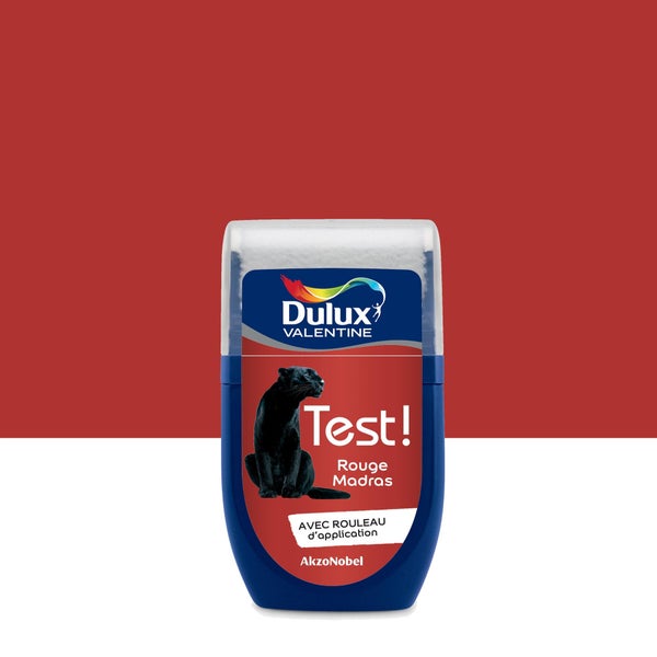 Testeur Peinture Rouge Madras Satin Dulux Valentine Crème De Couleur 0.03 L
