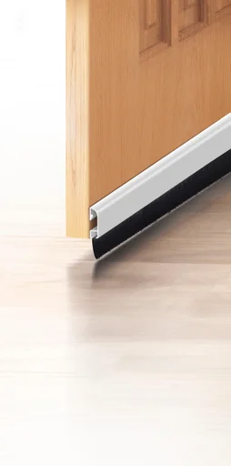 Bas de porte à visser brosse AXTON, L. 100 cm blanc