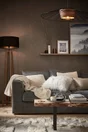 Lampadaire Droit, Nature Bois Noir, Corep Conrad