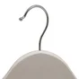 Lot de 4 cintres bois et acier, H.23 x l.44.5 x P.4.8 cm blanc