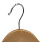 Cintre à épaulettes SPACEO bois et acier marron, H.23.5 x l.45 x P.5.8 cm