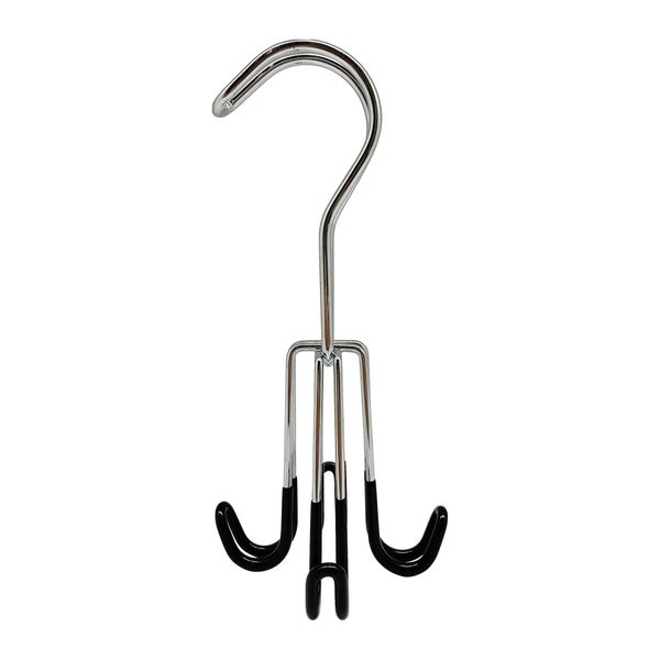 cintre ceinture SPACEO métal noir, H.18 x l.8 x P.8 cm