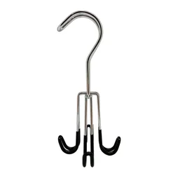 cintre ceinture SPACEO métal noir, H.18 x l.8 x P.8 cm