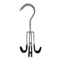 cintre ceinture SPACEO métal noir, H.18 x l.8 x P.8 cm