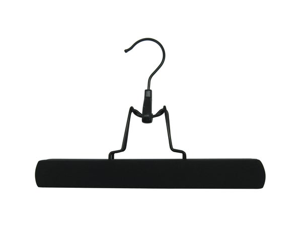 cintre pantalon et jupe SPACEO bois noir, H.17.2 x l.28 x P.2.2 cm
