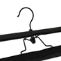 cintre pantalon et jupe SPACEO bois noir, H.17.2 x l.28 x P.2.2 cm