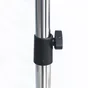 Portant extensible SPACEO Milo noir / gris H.159 x P.51 cm