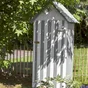 Armoire de jardin bois Wissant naturel , L.93.2 X H.193 X P.60 Cm