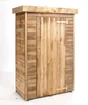 Armoire de jardin bois Helka naturelle, L.131 X H.197 X P.69 Cm