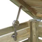 Cache poubelle Neston bois, H.28 X L.61 Cm