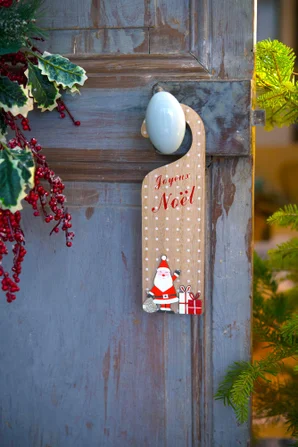 YOSOO panneau de bienvenue de Noël Signe de bienvenue de Noël arc rond