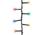 Guirlande lumineuse int/ext 500 led multicolore clignotant cable vert 11m