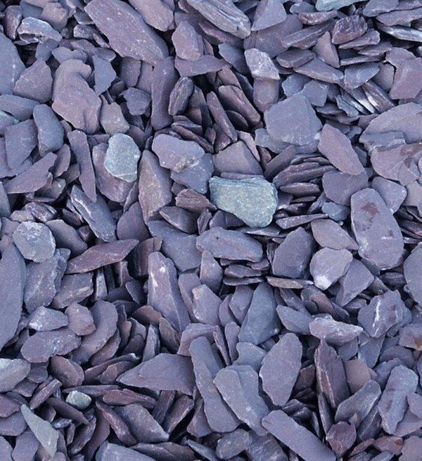 Paillettes D'Ardoise Violet 30/50 Mm, 20 Kg