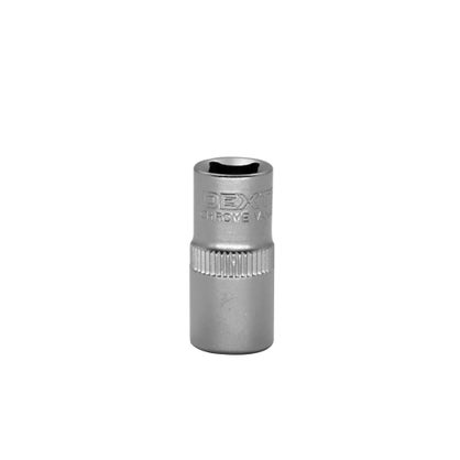 Lot De 4 Douilles 6 Pans Peu Profondes 8mm - Entraînement 1/4", Acier Chromé | Pour Espaces Restreints