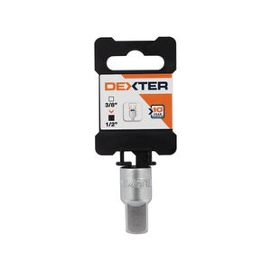 Adaptateur 3/8-1/2 en chrome vanadium DEXTER, diam. 12.7 mm