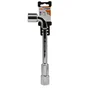 Clé à pipe débouchée en chrome vanadium multifonction DEXTER, diam.23 mm