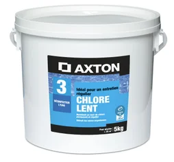 Chlore lent  AXTON, galets 200 grammes 5 kg