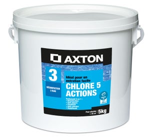 Chlore 5 actions AXTON galets, 200 grammes 5 kg