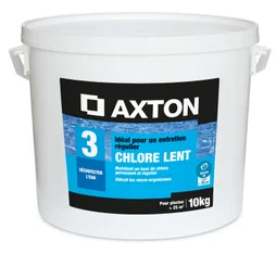 Chlore lent AXTON, galets 200 grammes 10 kg