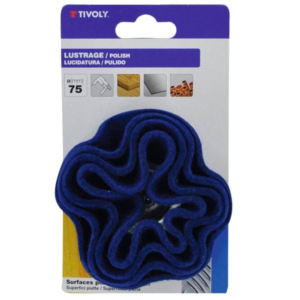 Brosse Coupe Feutre Pour Multimatière Tivoly Xt20252000227, Diam.75 Mm