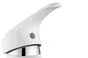 Mitigeur lavabo blanc brillant, SENSEA Natu S