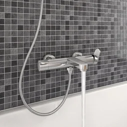 Mitigeur mécanique de baignoire chromé brillant, SENSEA Icone