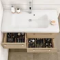 Organiseur H.4.7 x l.7.3 x P.4.7 cm plastique gris, Remix