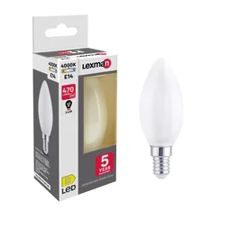 Ampoule led à filament blanc flamme E14 40 W, LEXMAN