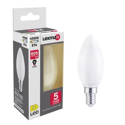 Ampoule led à filament blanc flamme E14, LEXMAN, 60 W