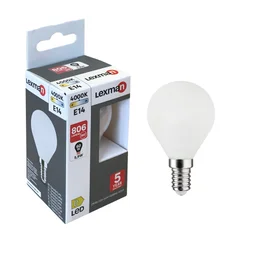 Ampoule led à filament blanc sphérique E14 60 W, LEXMAN