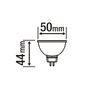 Ampoule led réflecteur GU5.3 450 Lm = 35 W blanc neutre, LEXMAN