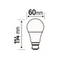 Ampoule led dépoli standard B22 1521 Lm = 100 W blanc chaud, LEXMAN