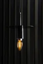 Ampoule décorative led à filament ambré flamme E14 40 W, LEXMAN