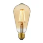 Ampoule décorative led à filament ambré Edison E27,  LEXMAN, 40 W